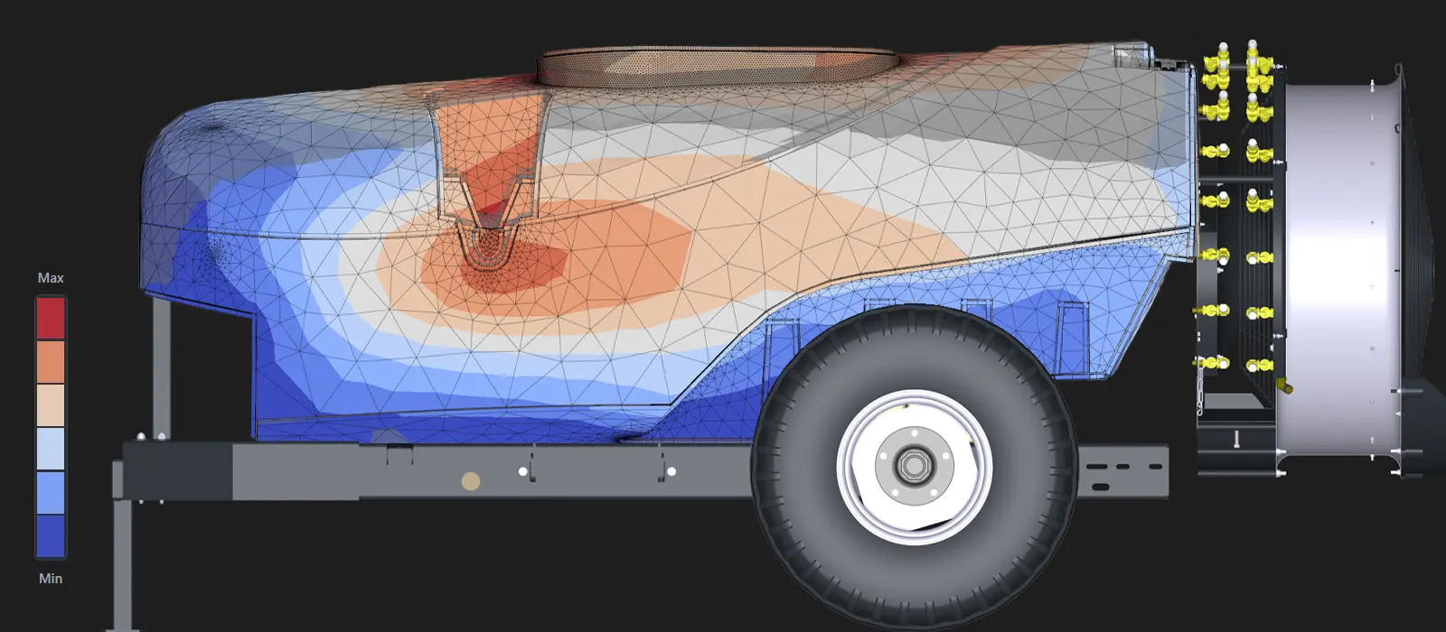 Zirai ilaçlama deposu hidrostatik yer değiştirme + sonuç tablosu